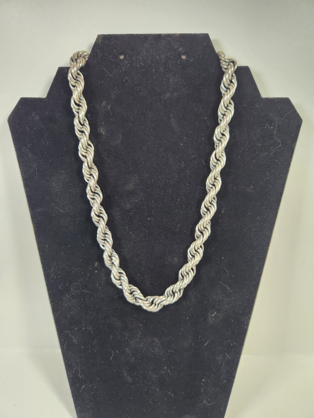 BA Suarti Sterling Silver Large Rope Chain Necklace 122 Grams 4.3oz